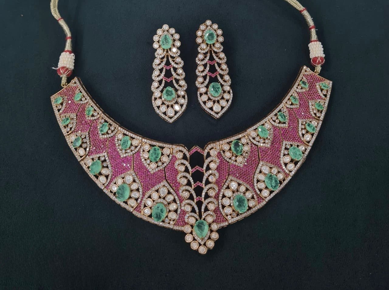 Statement Necklace 06711 - KRISHNA'S SWETA JEWELLERY