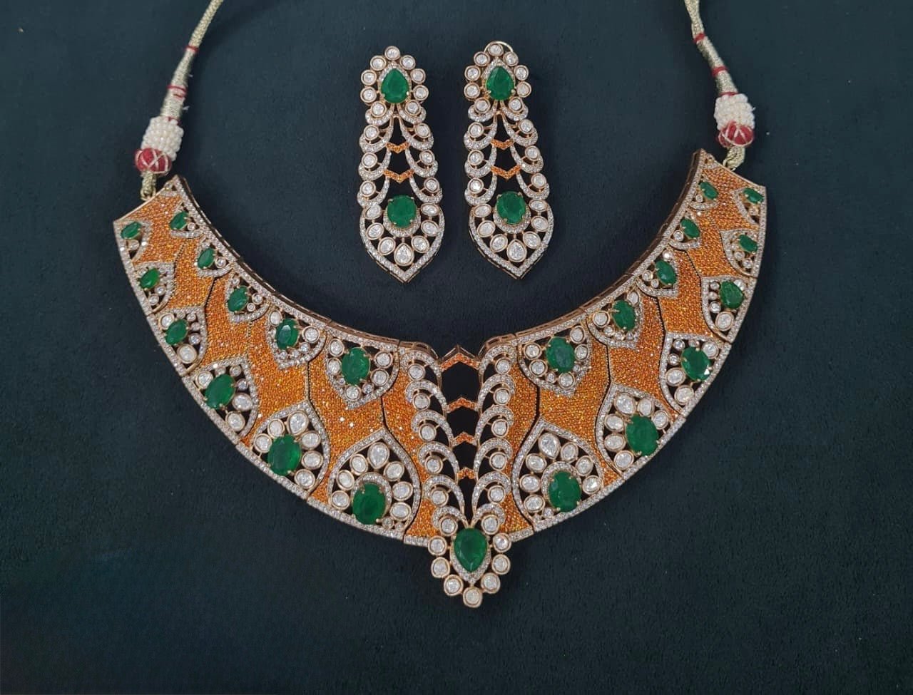 Statement Necklace 06711 - KRISHNA'S SWETA JEWELLERY