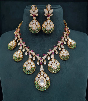 Strawberry Necklace 08127 - KRISHNA'S SWETA JEWELLERY