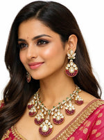Strawberry Necklace 08127 - KRISHNA'S SWETA JEWELLERY