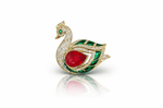 Swan Brooch 04062 - KRISHNA'S SWETA JEWELLERY