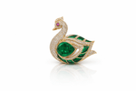 Swan Brooch 04062 - KRISHNA'S SWETA JEWELLERY