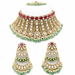 Swarn Sri Bride Set 08106 - KRISHNA'S SWETA JEWELLERY