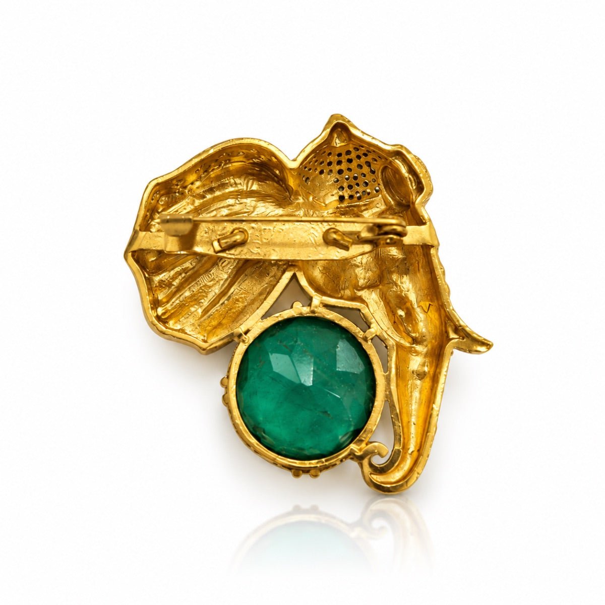 Vakratund Brooch 09640 - Krishna's Sweta Jewellery