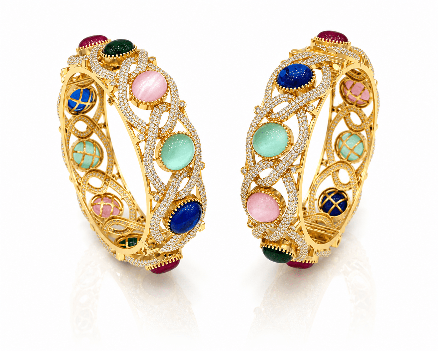 Victorian bangles 02225 - KRISHNA'S SWETA JEWELLERY