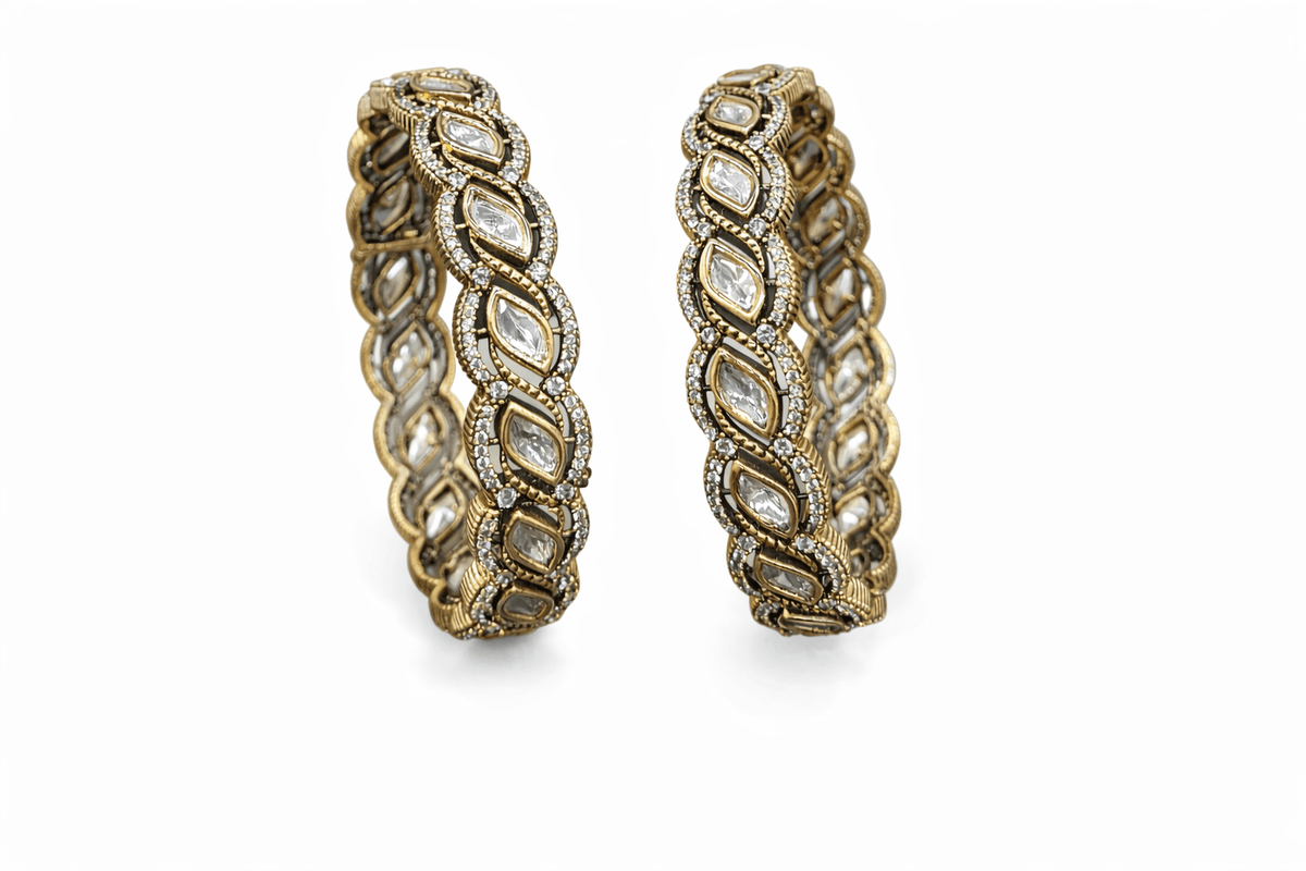 Victorian Bangles 07451 - KRISHNA'S SWETA JEWELLERY