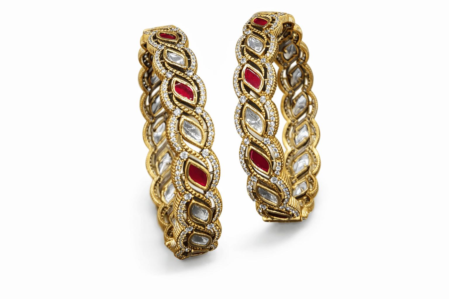 Victorian Bangles 07451 - KRISHNA'S SWETA JEWELLERY