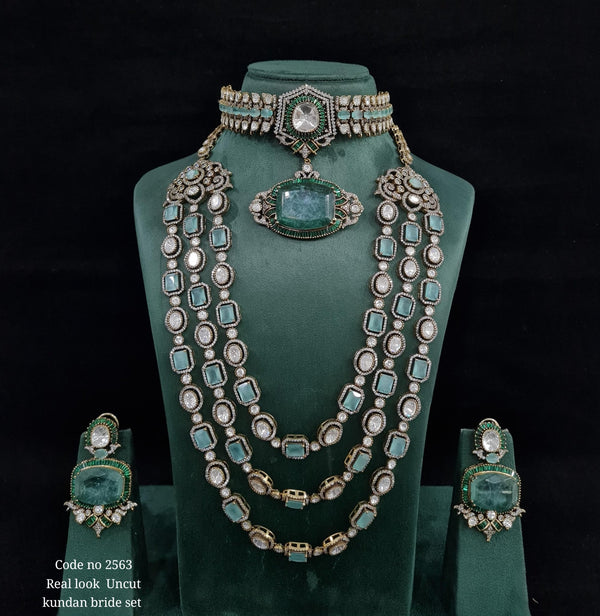 Victorian Bridal Set 01618 - KRISHNA'S SWETA JEWELLERY