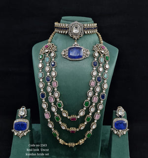 Victorian Bridal Set 01618 - KRISHNA'S SWETA JEWELLERY