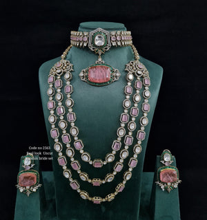 Victorian Bridal Set 01618 - KRISHNA'S SWETA JEWELLERY