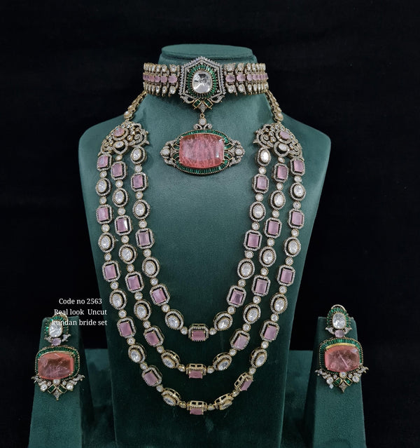 Victorian Bridal Set 01618 - KRISHNA'S SWETA JEWELLERY