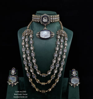 Victorian Bridal Set 01618 - KRISHNA'S SWETA JEWELLERY