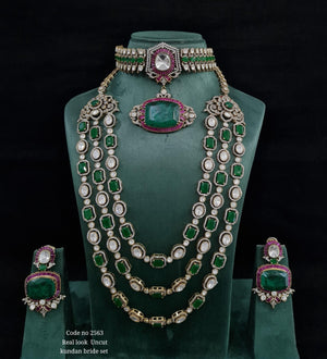 Victorian Bridal Set 01618 - KRISHNA'S SWETA JEWELLERY