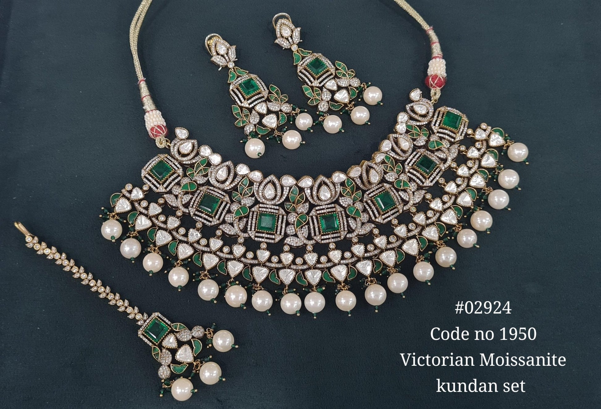 Victorian Bride Set 02924 - KRISHNA'S SWETA JEWELLERY