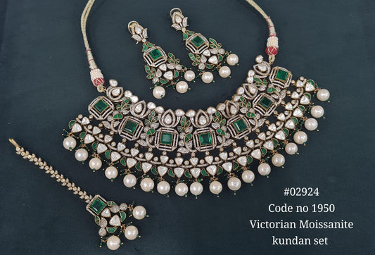 Victorian Bride Set 02924 - KRISHNA'S SWETA JEWELLERY