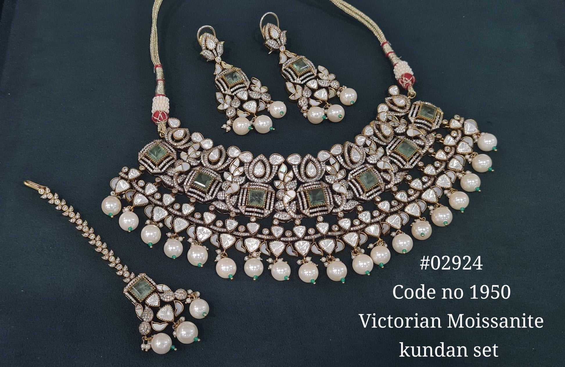 Victorian Bride Set 02924 - KRISHNA'S SWETA JEWELLERY