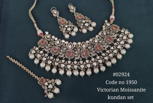 Victorian Bride Set 02924 - KRISHNA'S SWETA JEWELLERY
