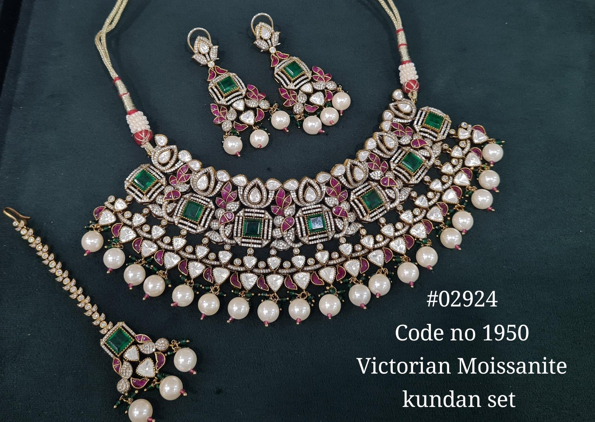 Victorian Bride Set 02924 - KRISHNA'S SWETA JEWELLERY