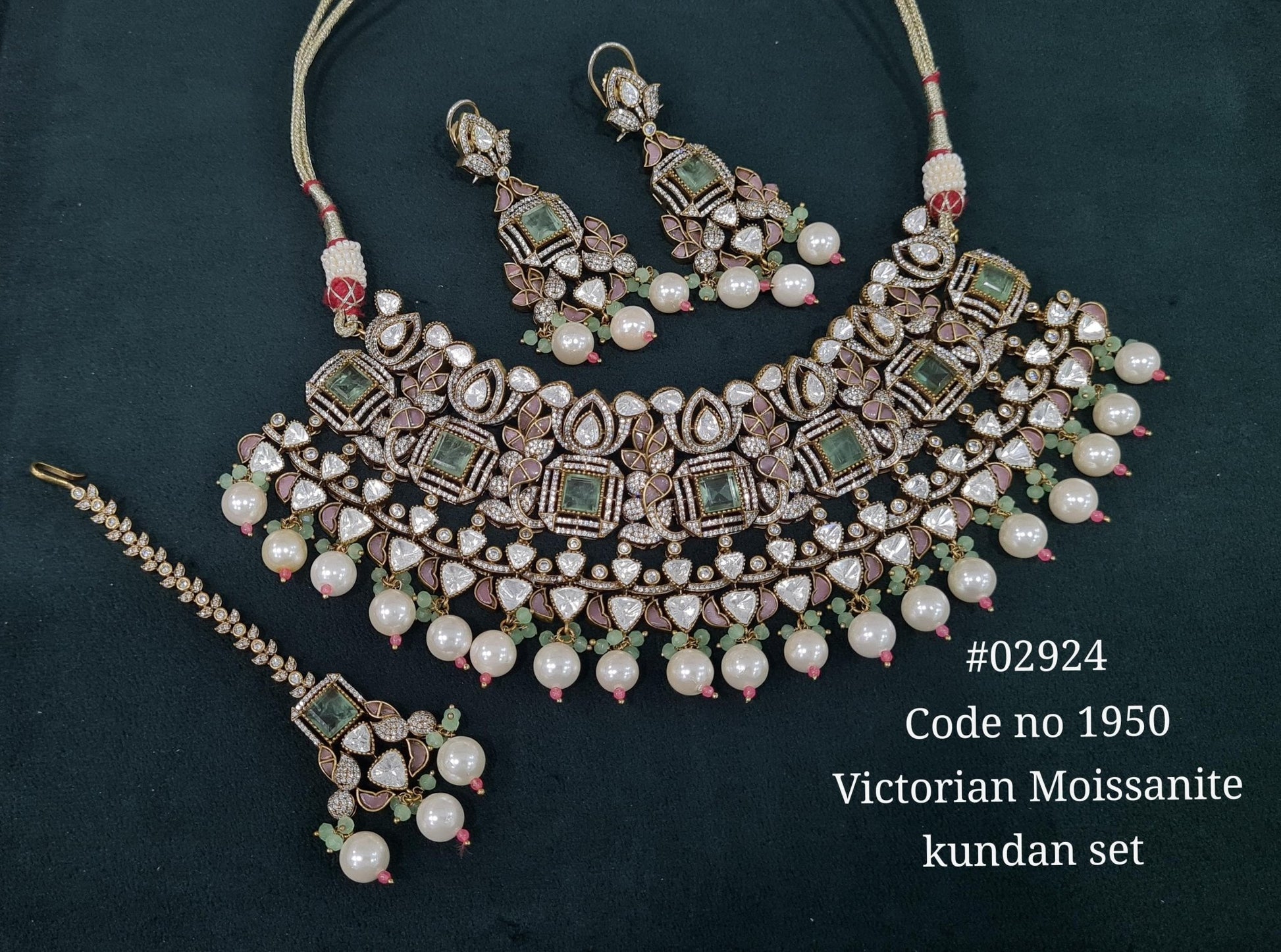 Victorian Bride Set 02924 - KRISHNA'S SWETA JEWELLERY