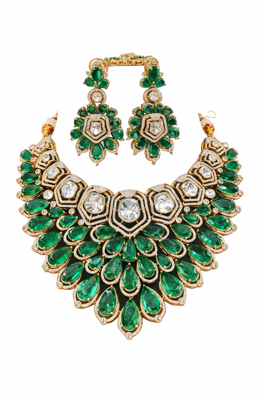 Victorian Bride Set 08061 - KRISHNA'S SWETA JEWELLERY