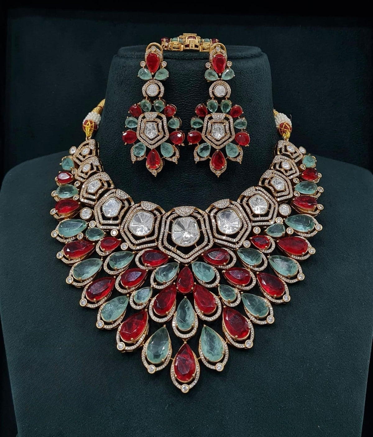 Victorian Bride Set 08061 - KRISHNA'S SWETA JEWELLERY