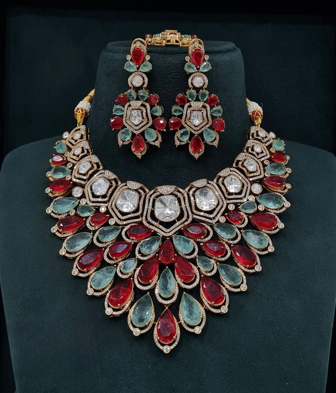 Victorian Bride Set 08061 - KRISHNA'S SWETA JEWELLERY