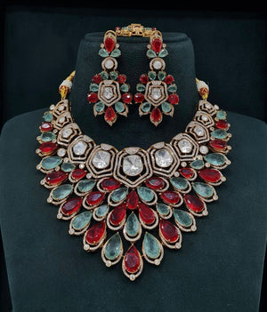 Victorian Bride Set 08061 - KRISHNA'S SWETA JEWELLERY
