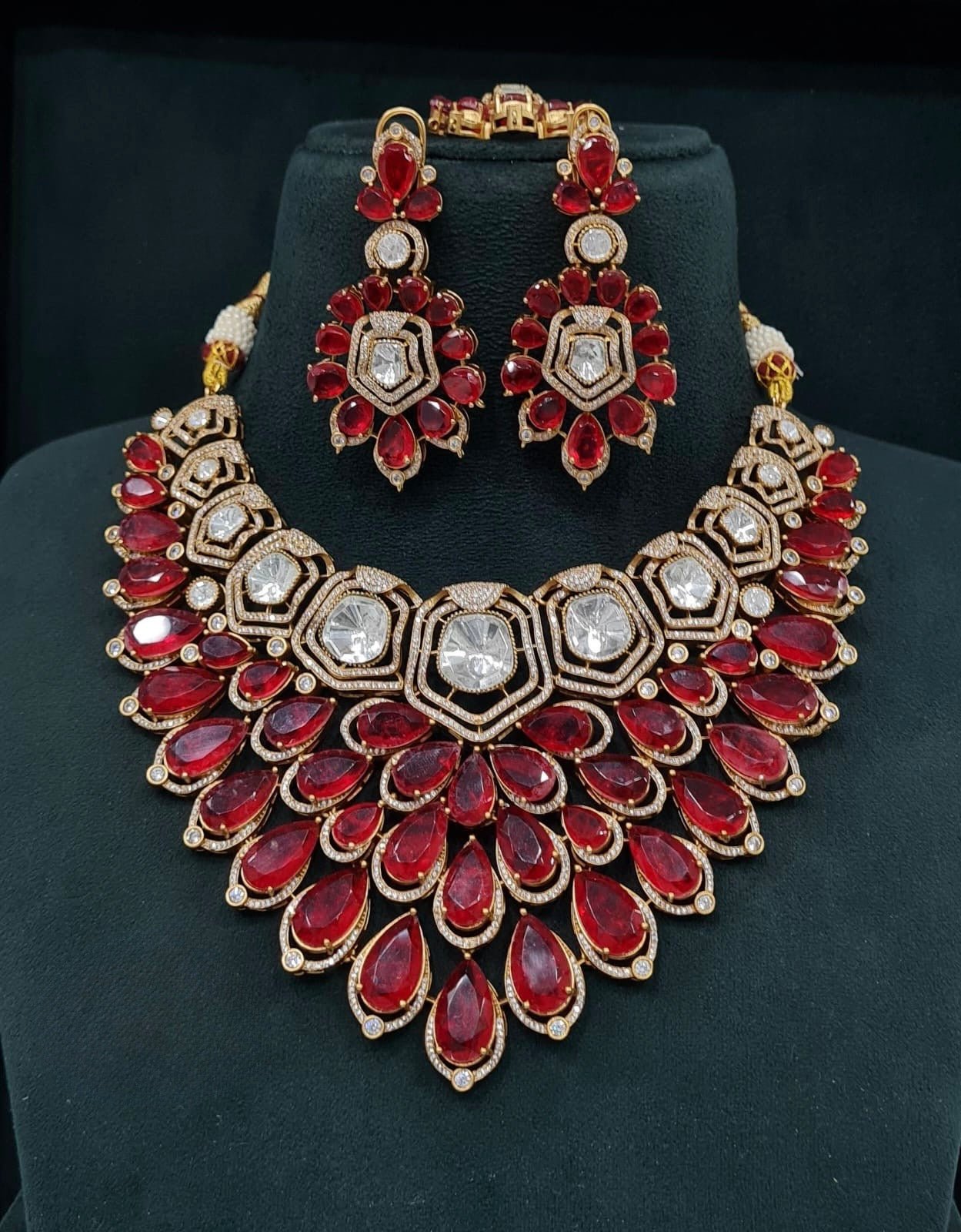 Victorian Bride Set 08061 - KRISHNA'S SWETA JEWELLERY