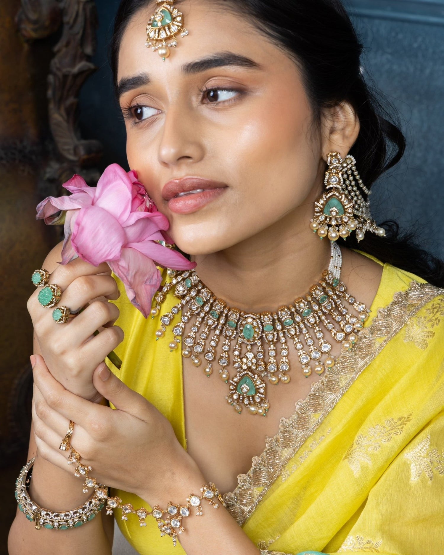 Victorian Bride Set 08500 - KRISHNA'S SWETA JEWELLERY
