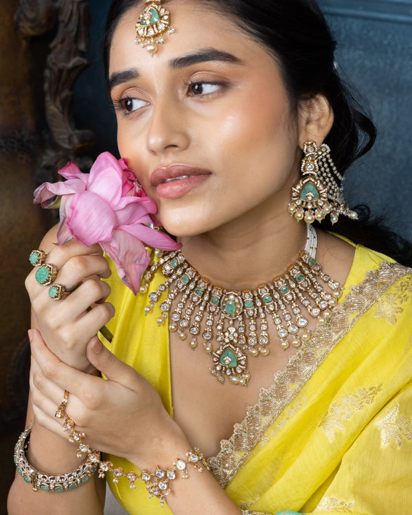 Victorian Bride Set 08500 - KRISHNA'S SWETA JEWELLERY
