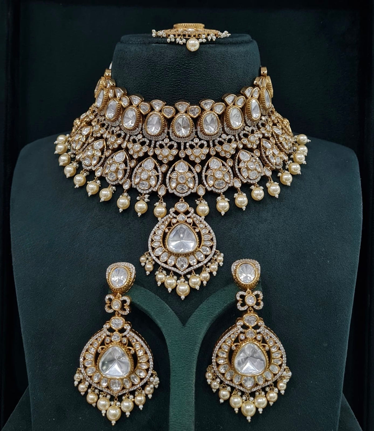 Victorian Bride Set 08889 - KRISHNA'S SWETA JEWELLERY
