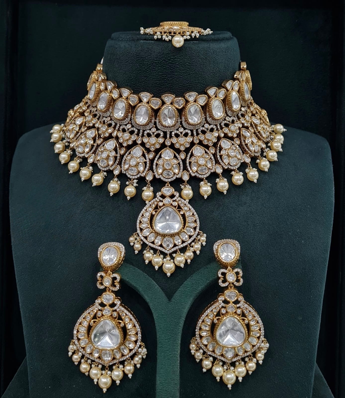 Victorian Bride Set 08889 - KRISHNA'S SWETA JEWELLERY