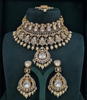 Victorian Bride Set 08889 - KRISHNA'S SWETA JEWELLERY