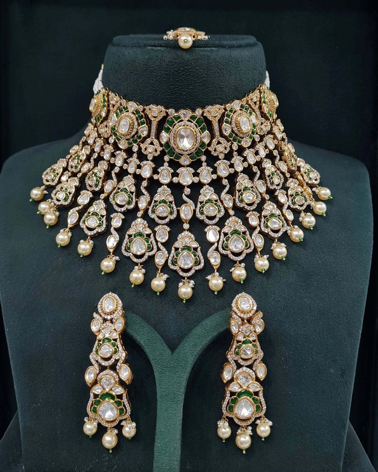 Victorian Bride Set 08908 - KRISHNA'S SWETA JEWELLERY