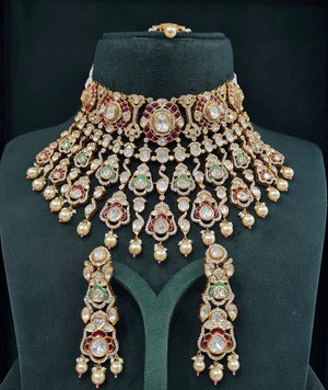 Victorian Bride Set 08908 - KRISHNA'S SWETA JEWELLERY