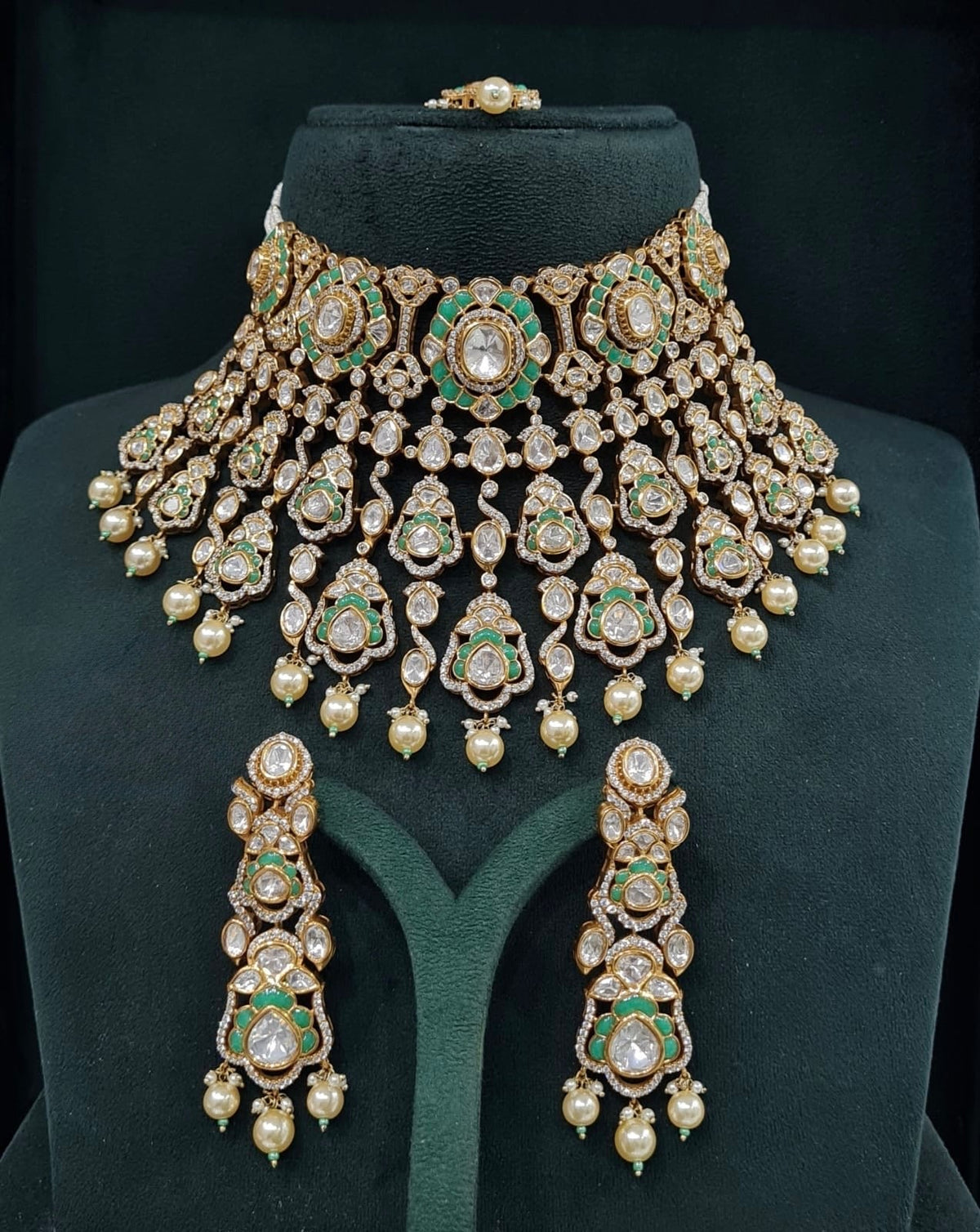 Victorian Bride Set 08908 - KRISHNA'S SWETA JEWELLERY