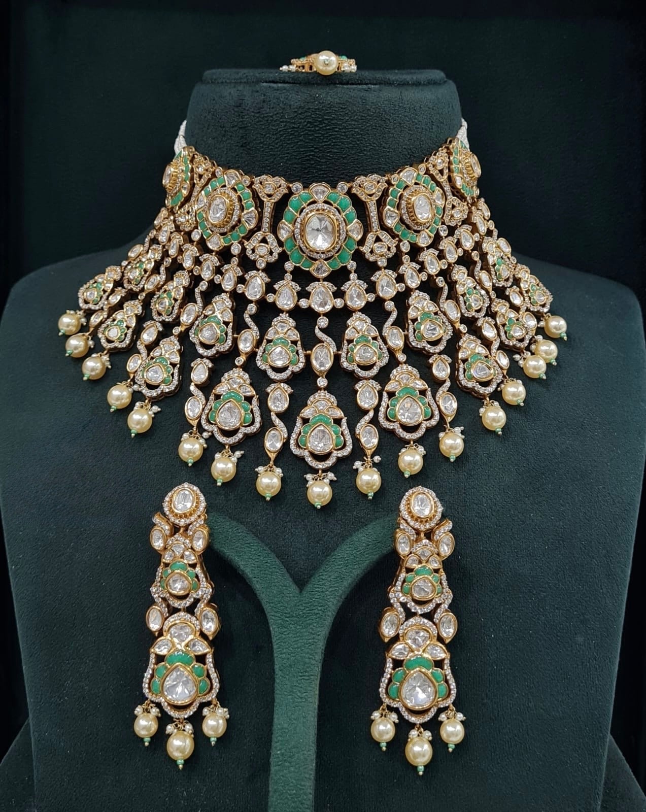 Victorian Bride Set 08908 - KRISHNA'S SWETA JEWELLERY