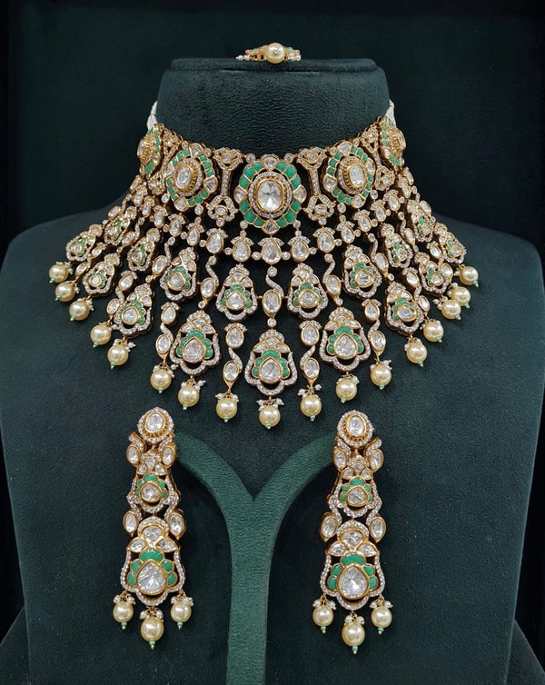 Victorian Bride Set 08908 - KRISHNA'S SWETA JEWELLERY