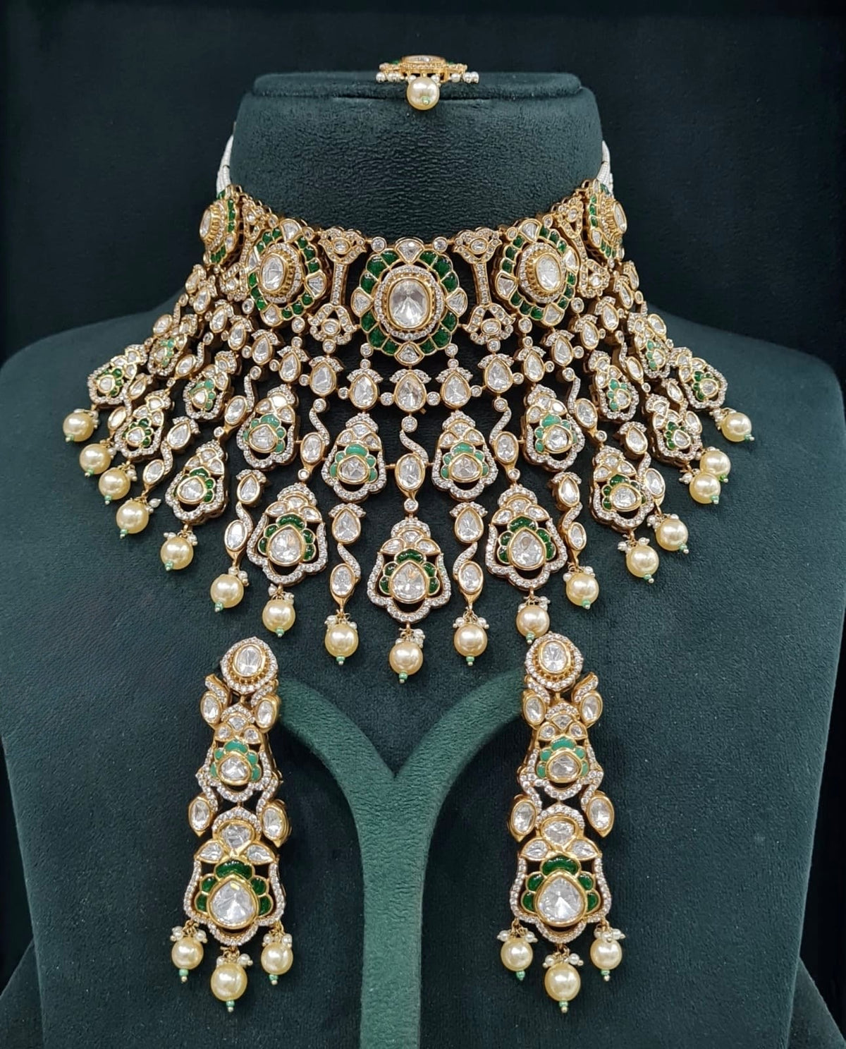 Victorian Bride Set 08908 - KRISHNA'S SWETA JEWELLERY