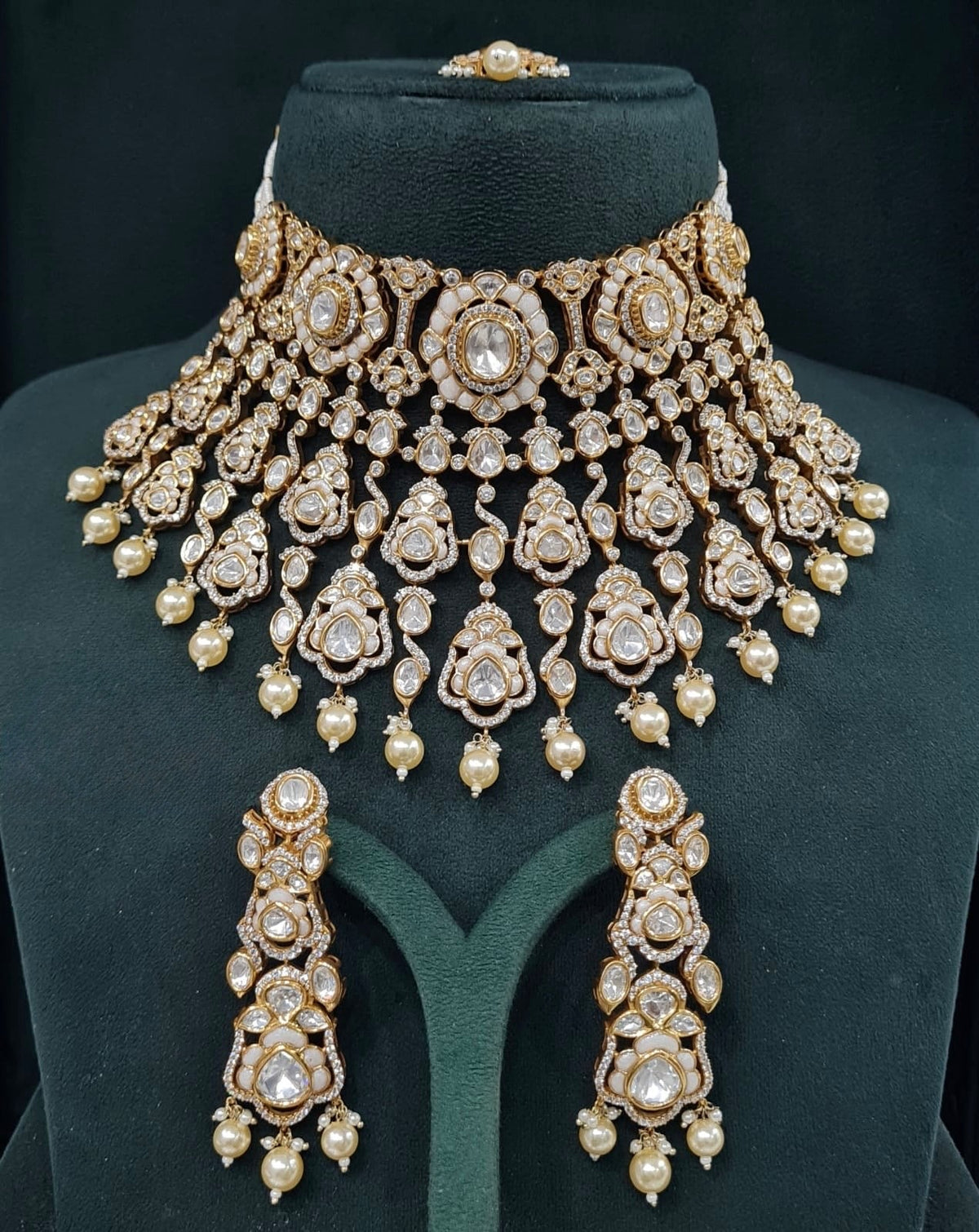 Victorian Bride Set 08908 - KRISHNA'S SWETA JEWELLERY