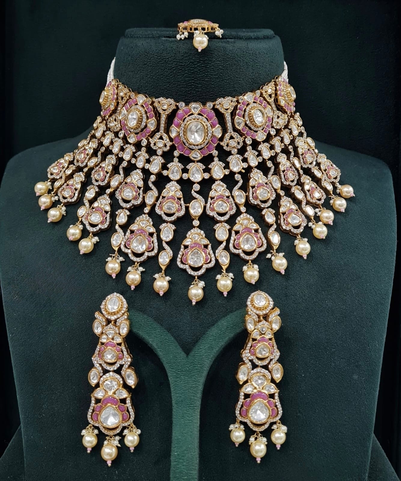 Victorian Bride Set 08908 - KRISHNA'S SWETA JEWELLERY