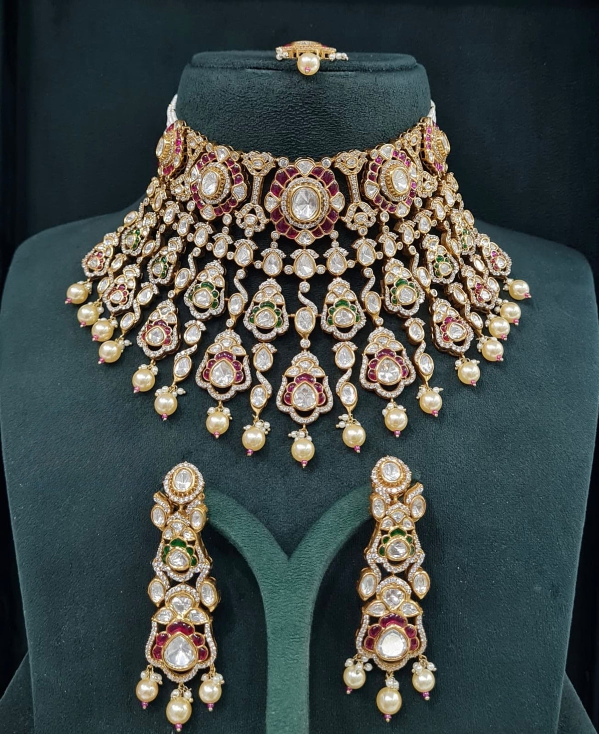 Victorian Bride Set 08908 - KRISHNA'S SWETA JEWELLERY