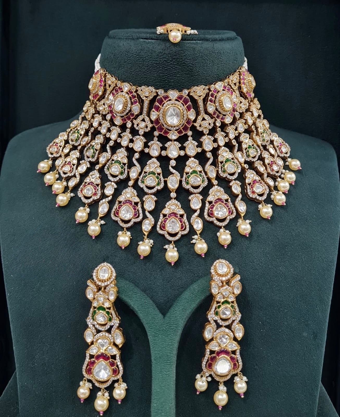 Victorian Bride Set 08908 - KRISHNA'S SWETA JEWELLERY