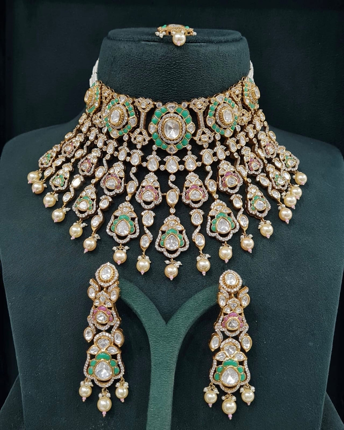 Victorian Bride Set 08908 - KRISHNA'S SWETA JEWELLERY