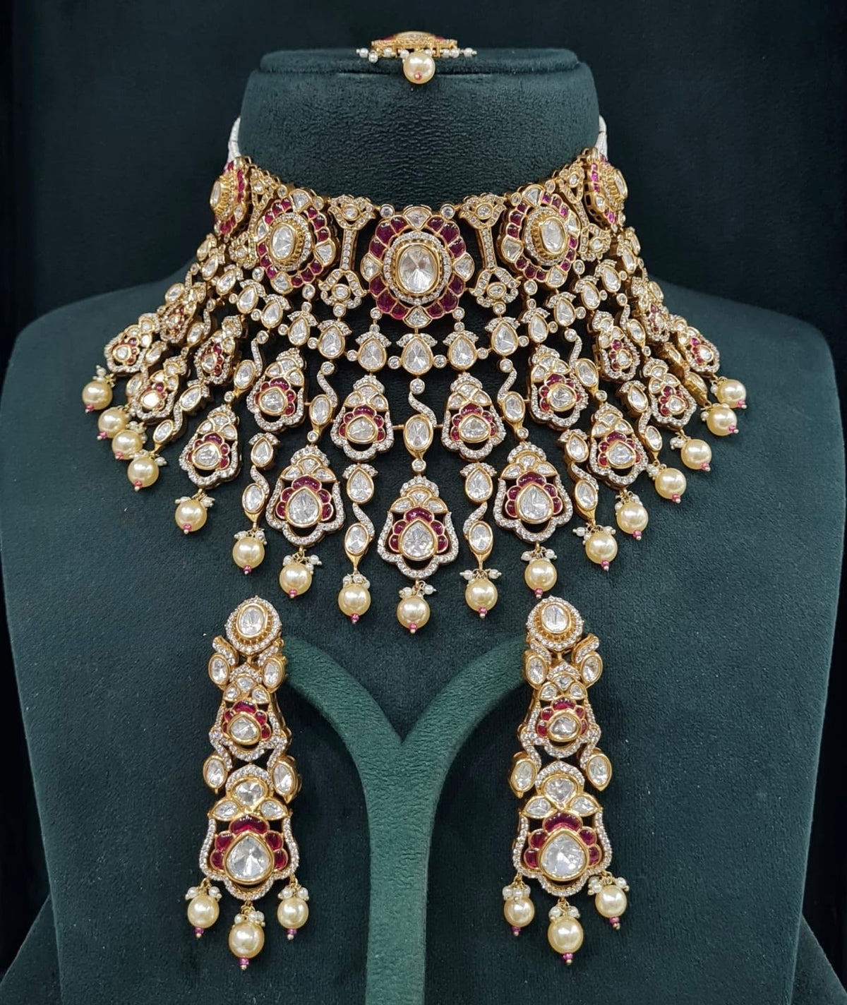 Victorian Bride Set 08908 - KRISHNA'S SWETA JEWELLERY