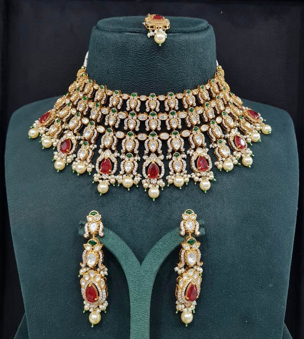 Victorian Bride Set 08974 - KRISHNA'S SWETA JEWELLERY