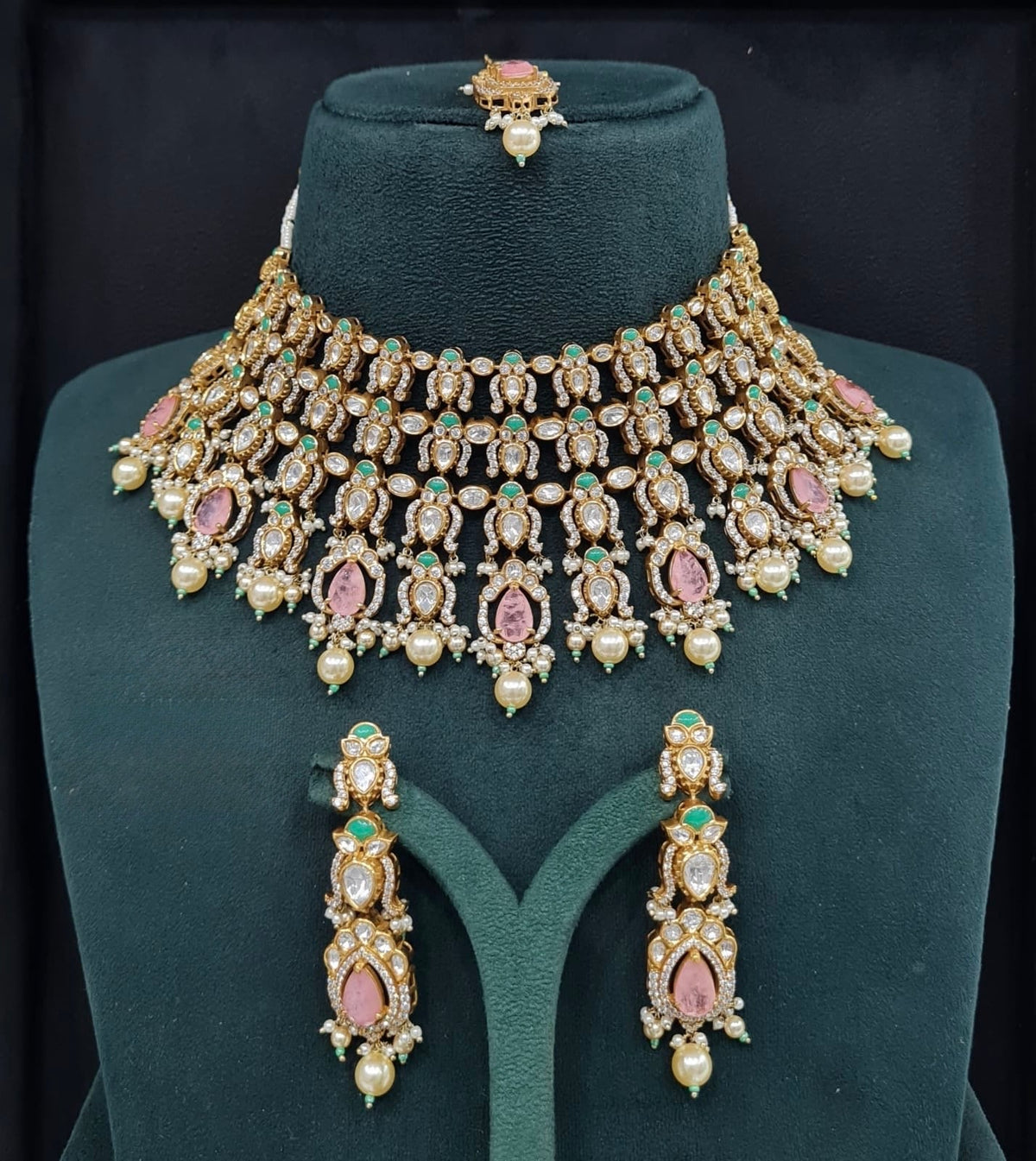 Victorian Bride Set 08974 - KRISHNA'S SWETA JEWELLERY