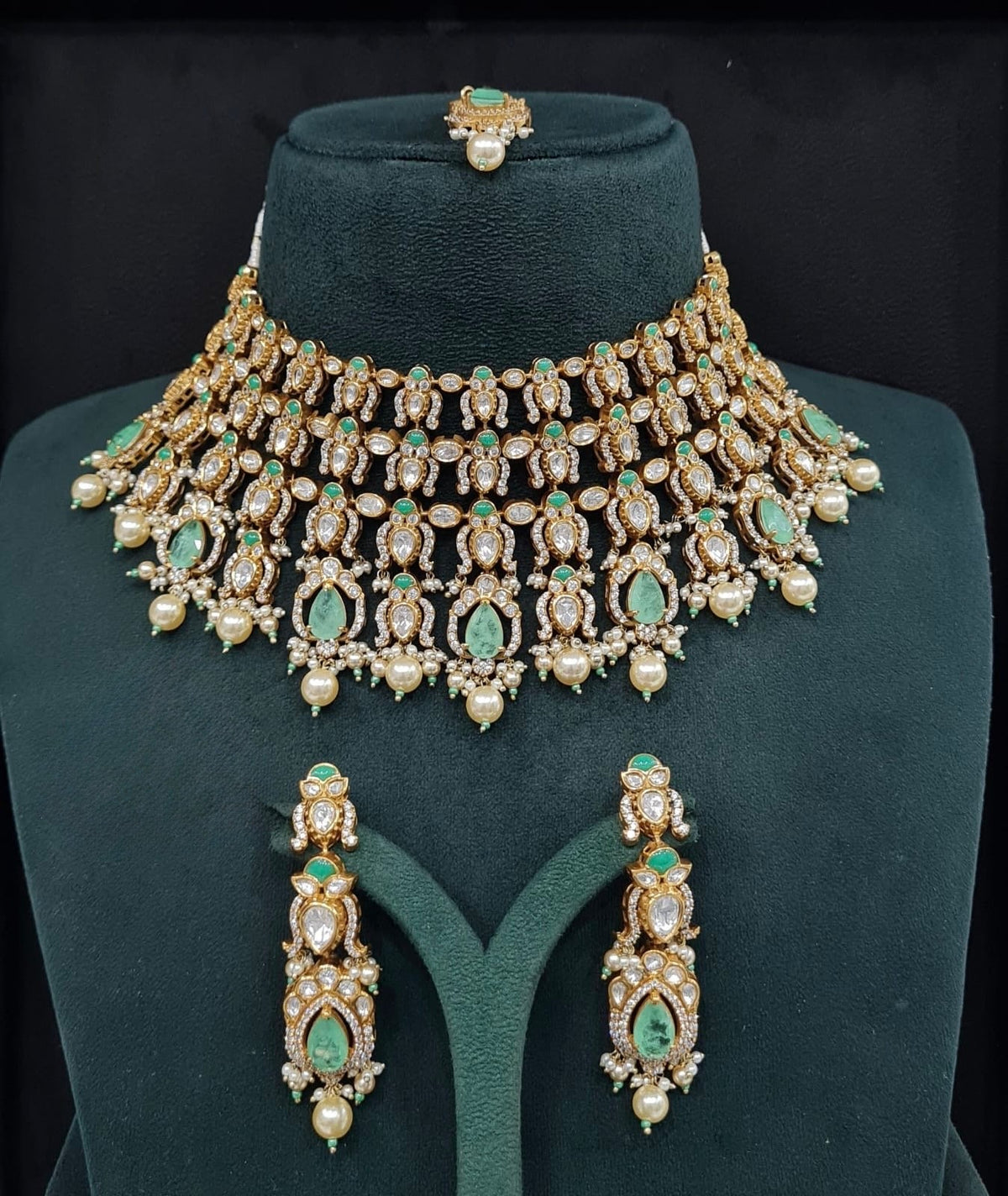 Victorian Bride Set 08974 - KRISHNA'S SWETA JEWELLERY