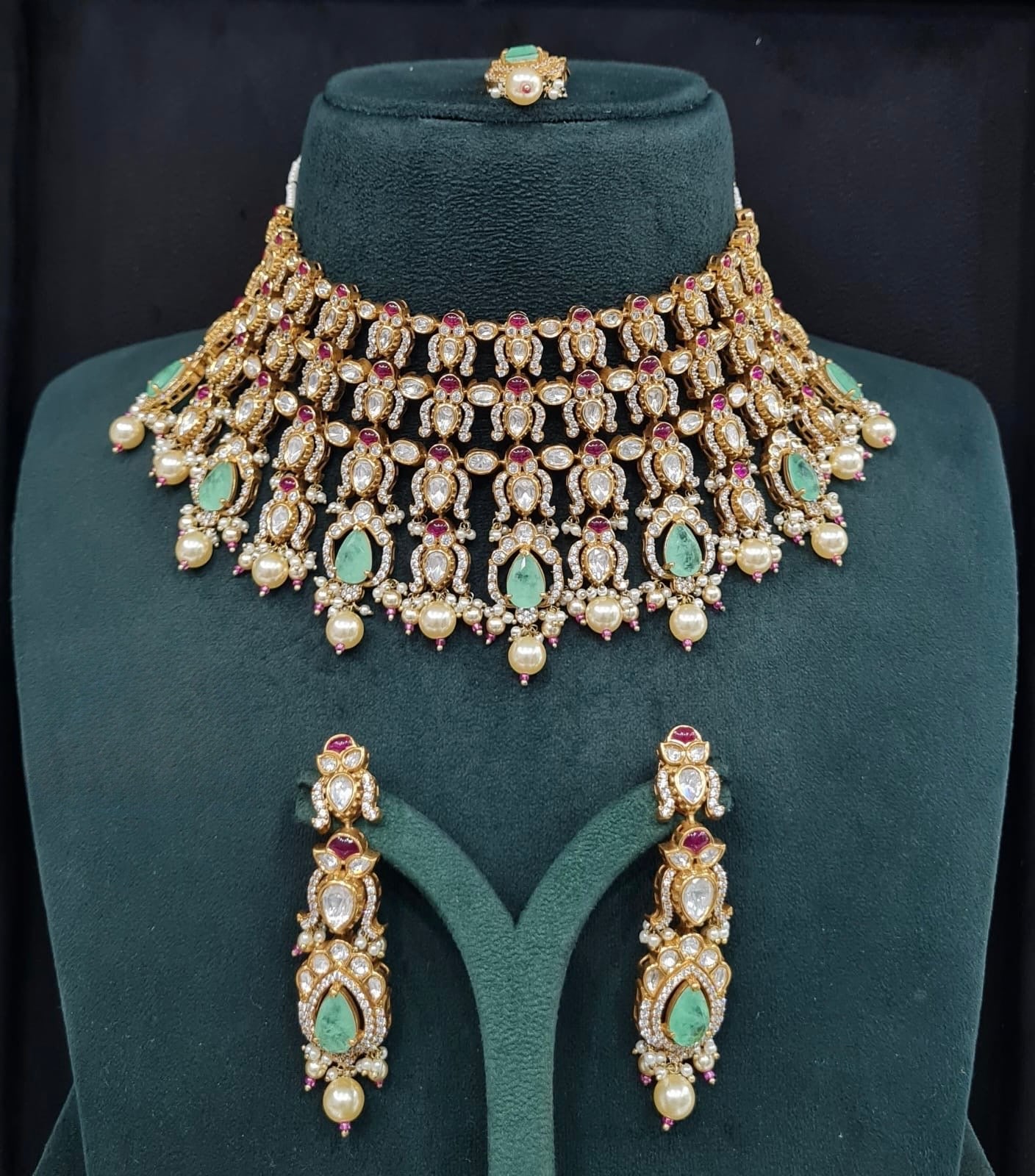 Victorian Bride Set 08974 - KRISHNA'S SWETA JEWELLERY