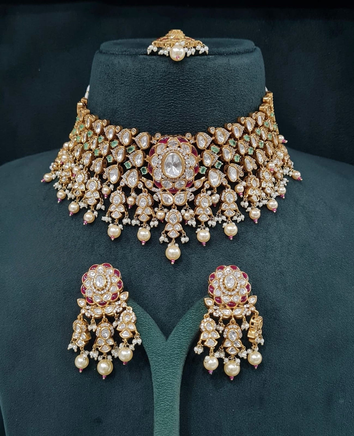 Victorian Bride Set 09074 - KRISHNA'S SWETA JEWELLERY